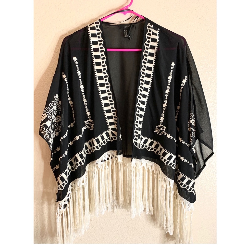 Black/White Kimono